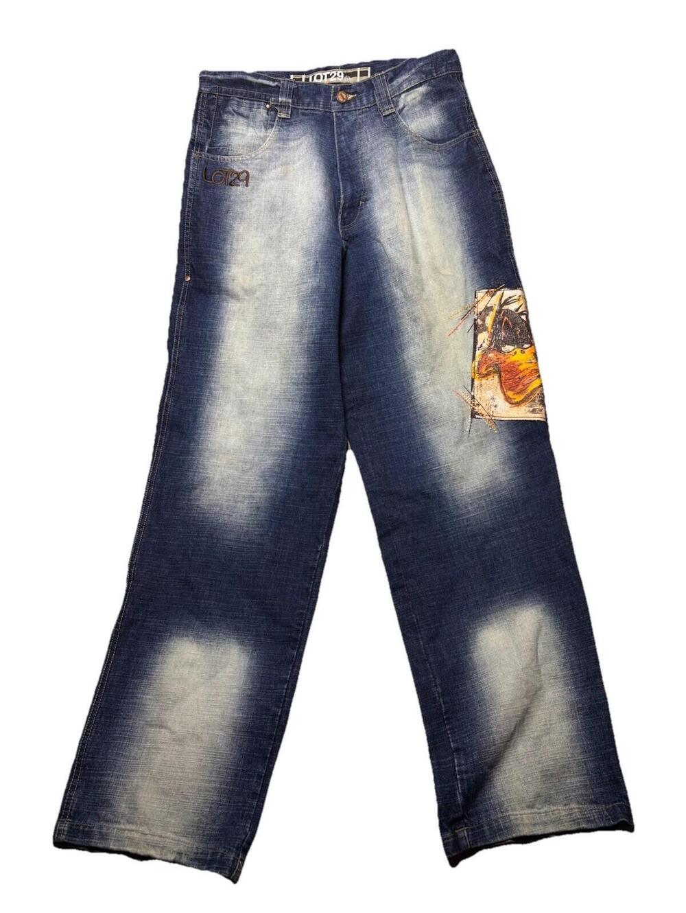LOT29  VINTAGE Lot 29 Looney Tunes Jeans Size 32x33 /Daffy Duck RN 106663